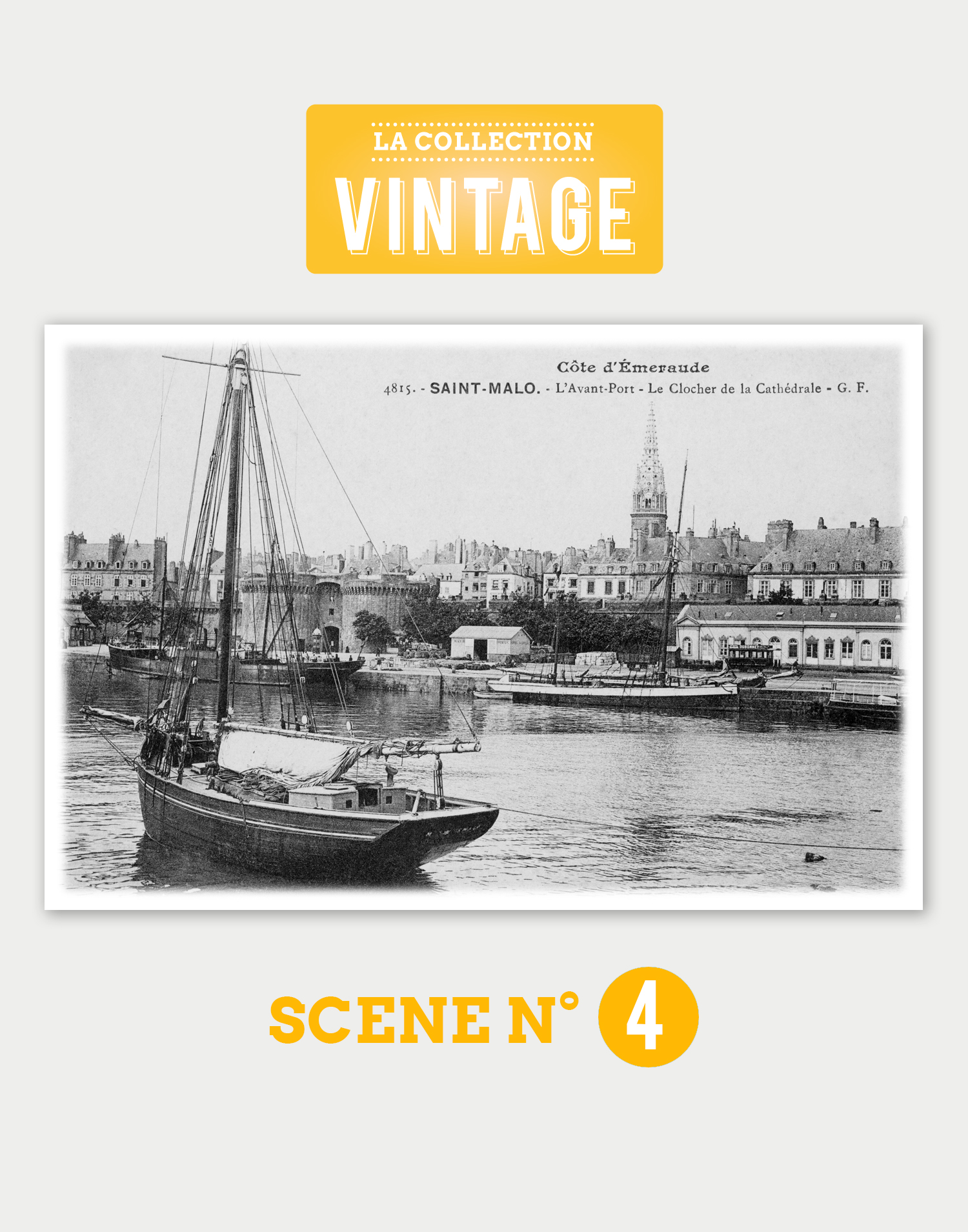 Saint-Malo, l'Avant-port et le Clocher