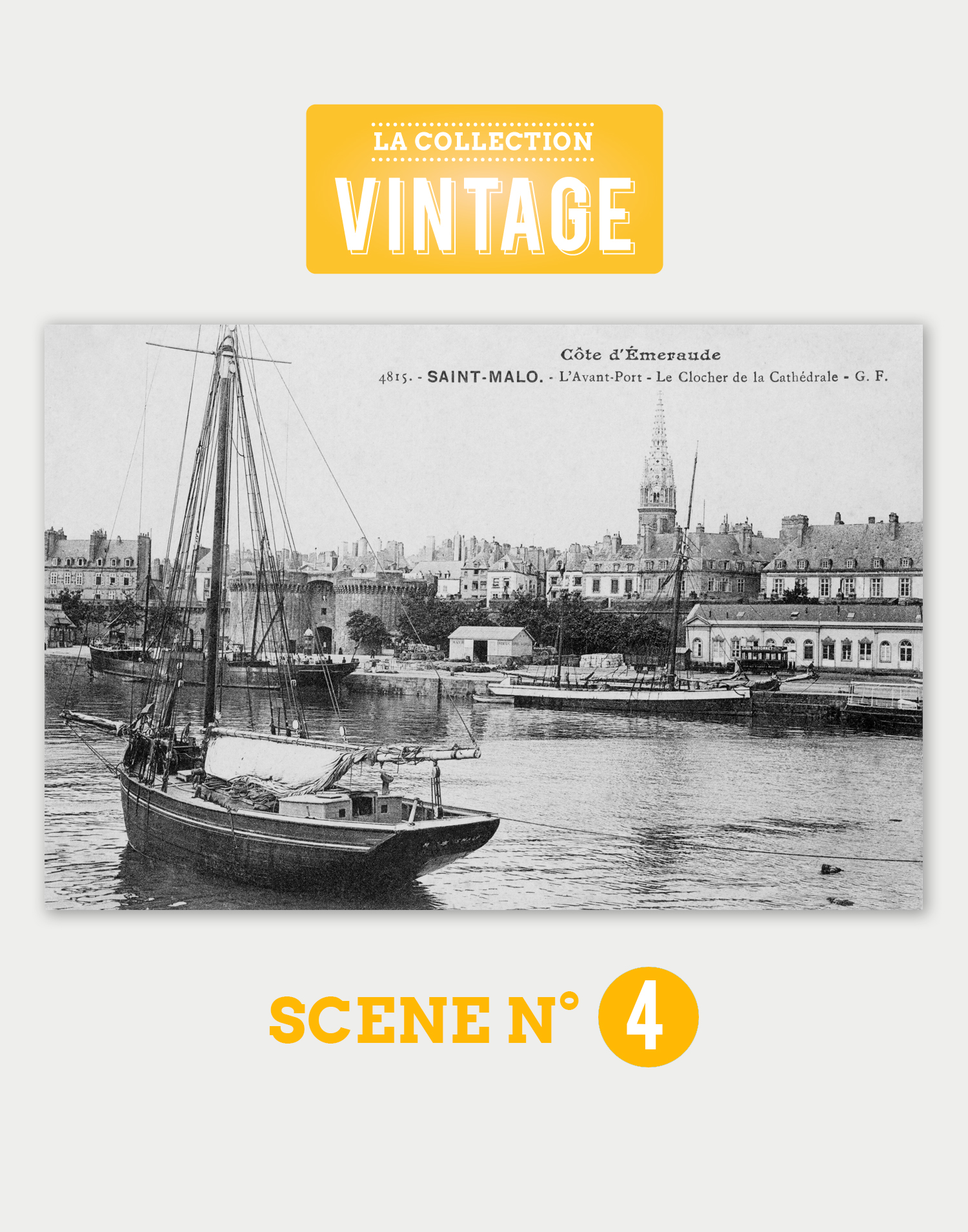 Saint-Malo, l'Avant-port et le Clocher