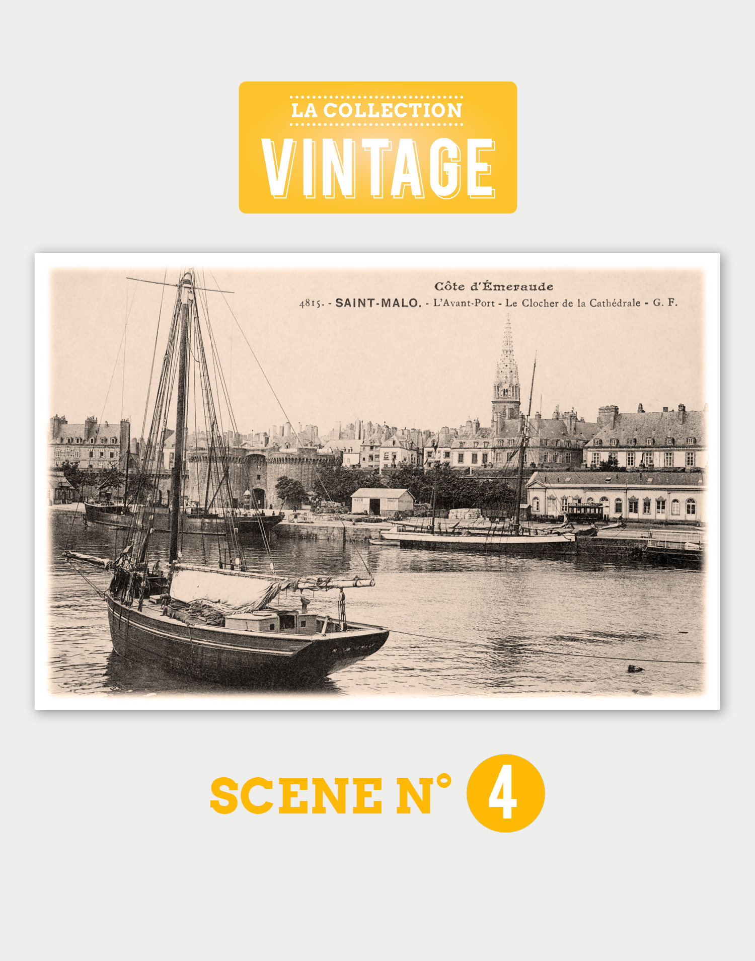 Saint-Malo, l'Avant-port et le Clocher