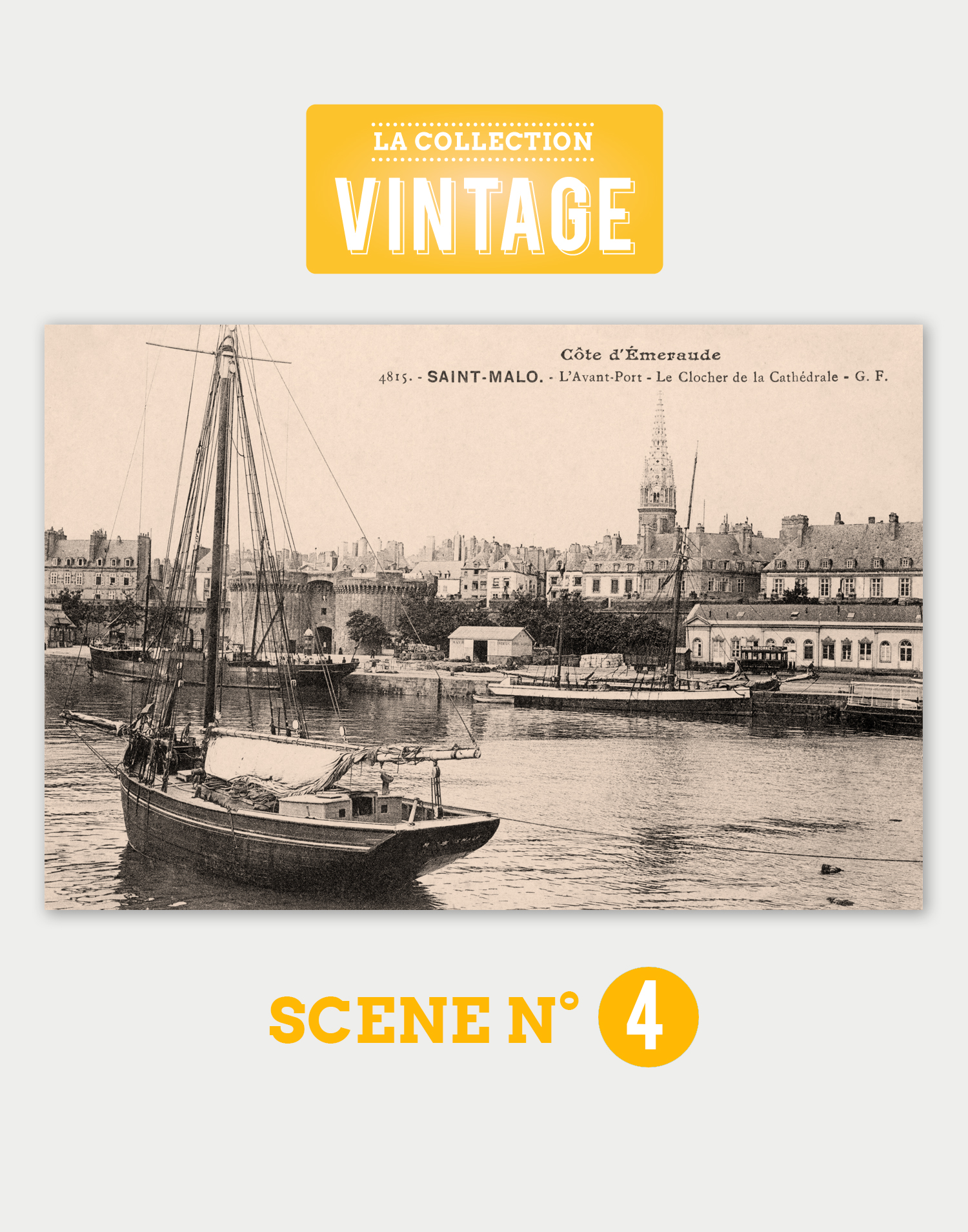 Saint-Malo, l'Avant-port et le Clocher