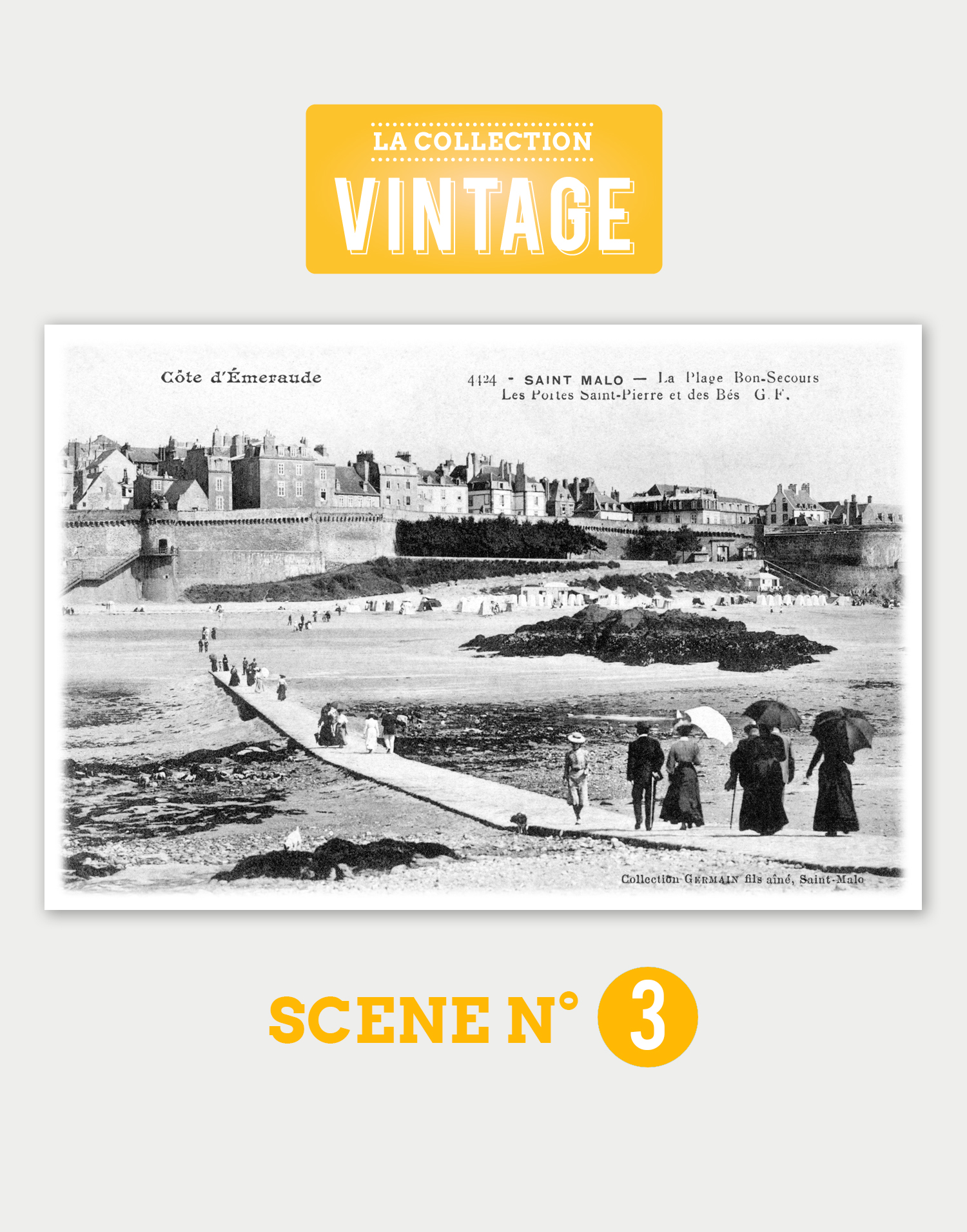 Saint-Malo, la promenade de la Plage de Bon-Secours