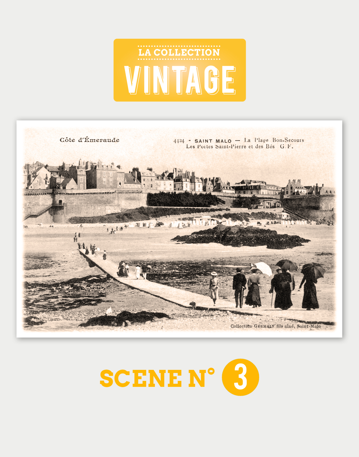 Saint-Malo, la promenade de la Plage de Bon-Secours