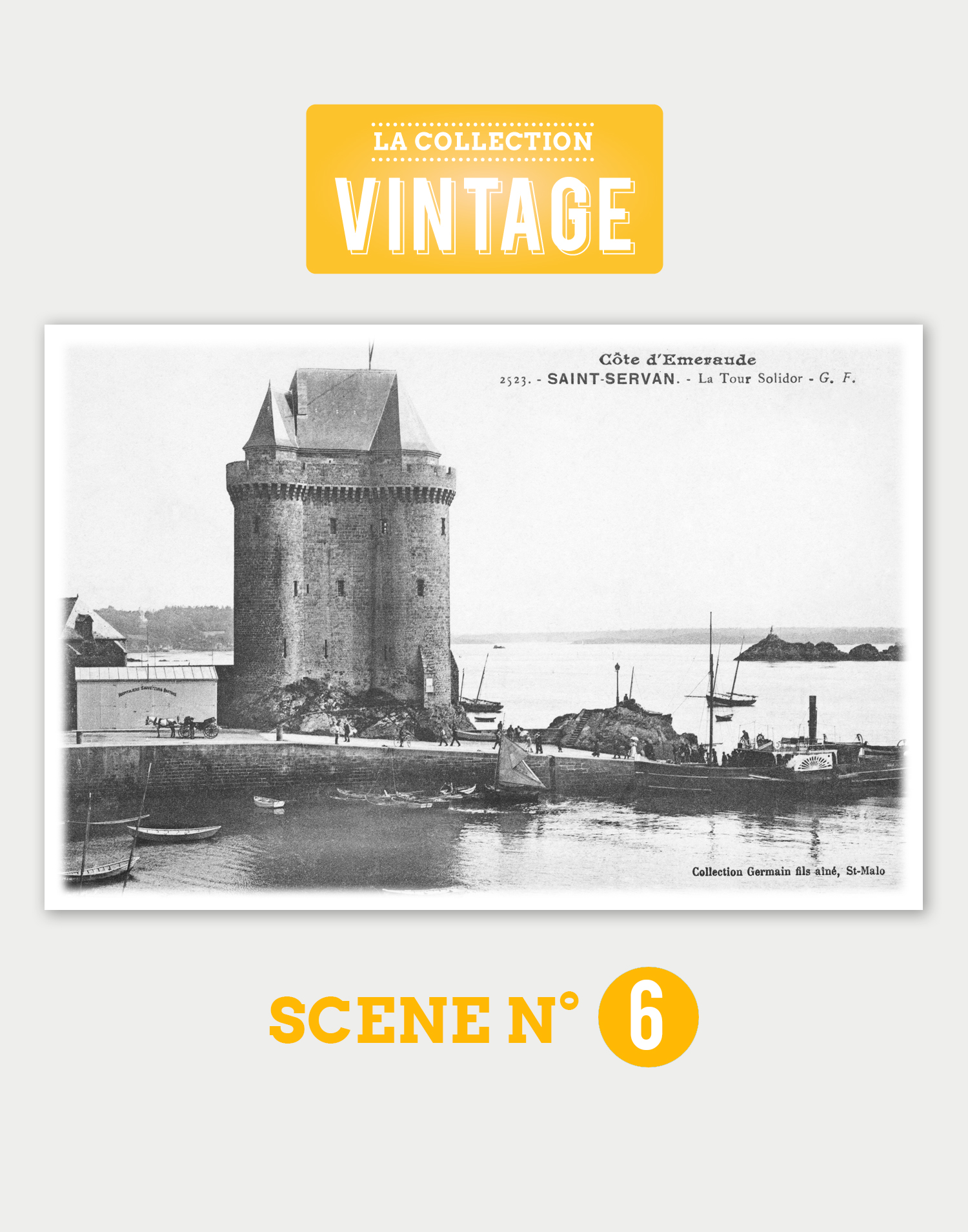 Saint-Malo, la tour Solidor et l'embarcadère de Saint-Servan Saint-Malo, la tour Solidor et l'embarcadère de Saint-Servan