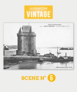 Saint-Malo, la tour Solidor et l'embarcadère de Saint-Servan