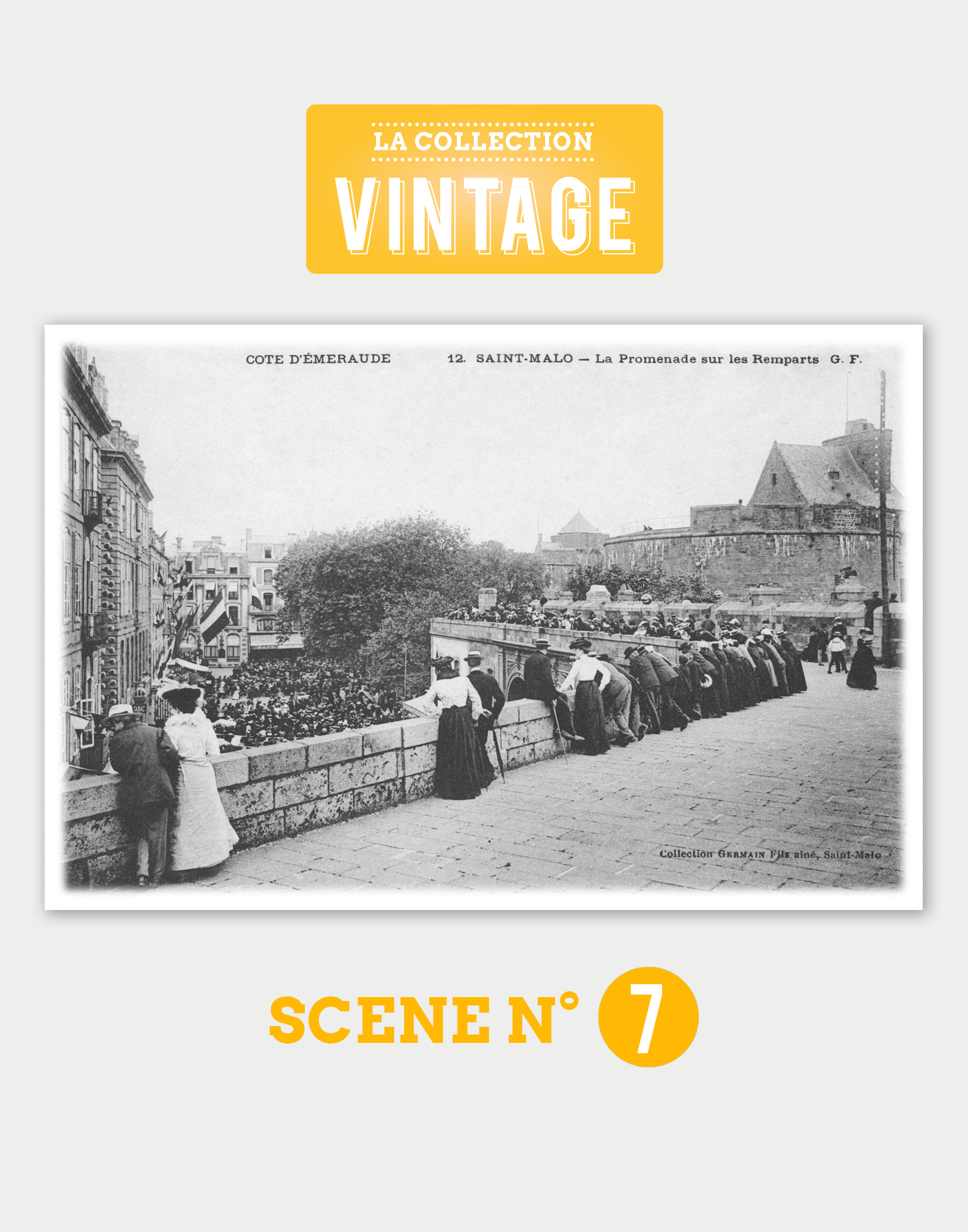 Saint-Malo, la Place Chateaubriand vue des Remparts Saint-Malo, la Place Chateaubriand vue des Remparts