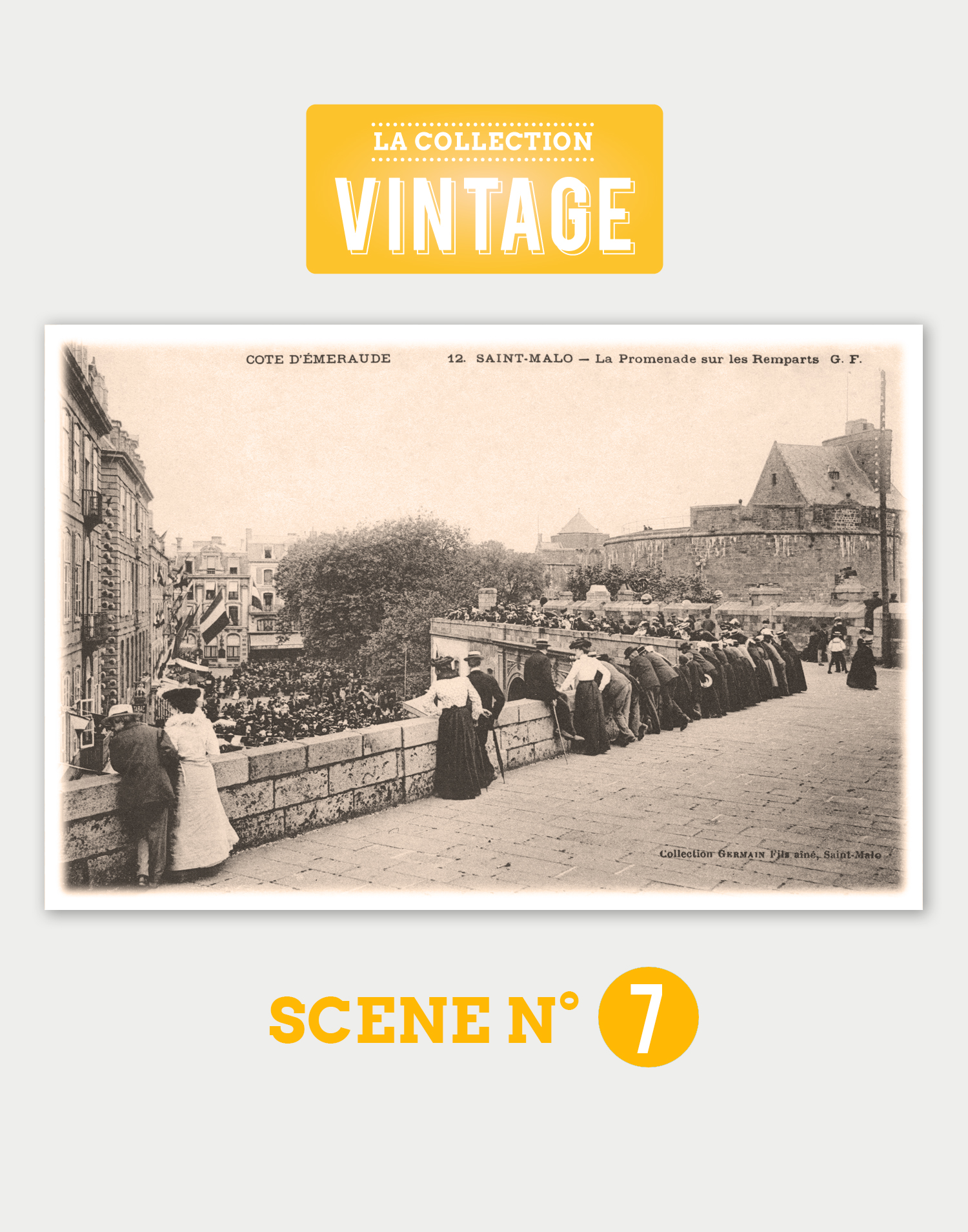 Saint-Malo, la Place Chateaubriand vue des Remparts Saint-Malo, la Place Chateaubriand vue des Remparts