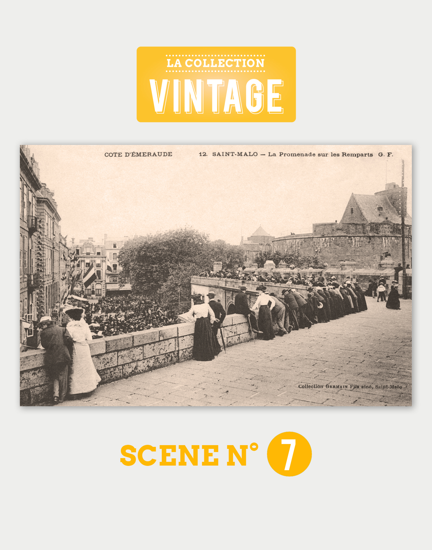 Saint-Malo, la Place Chateaubriand vue des Remparts Saint-Malo, la Place Chateaubriand vue des Remparts