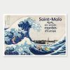 Affiche Saint-Malo - Plus grandes marées d'Europe, pastiche de l'estampe La grande vague de Kanagawa du peintre japonais Hokusai