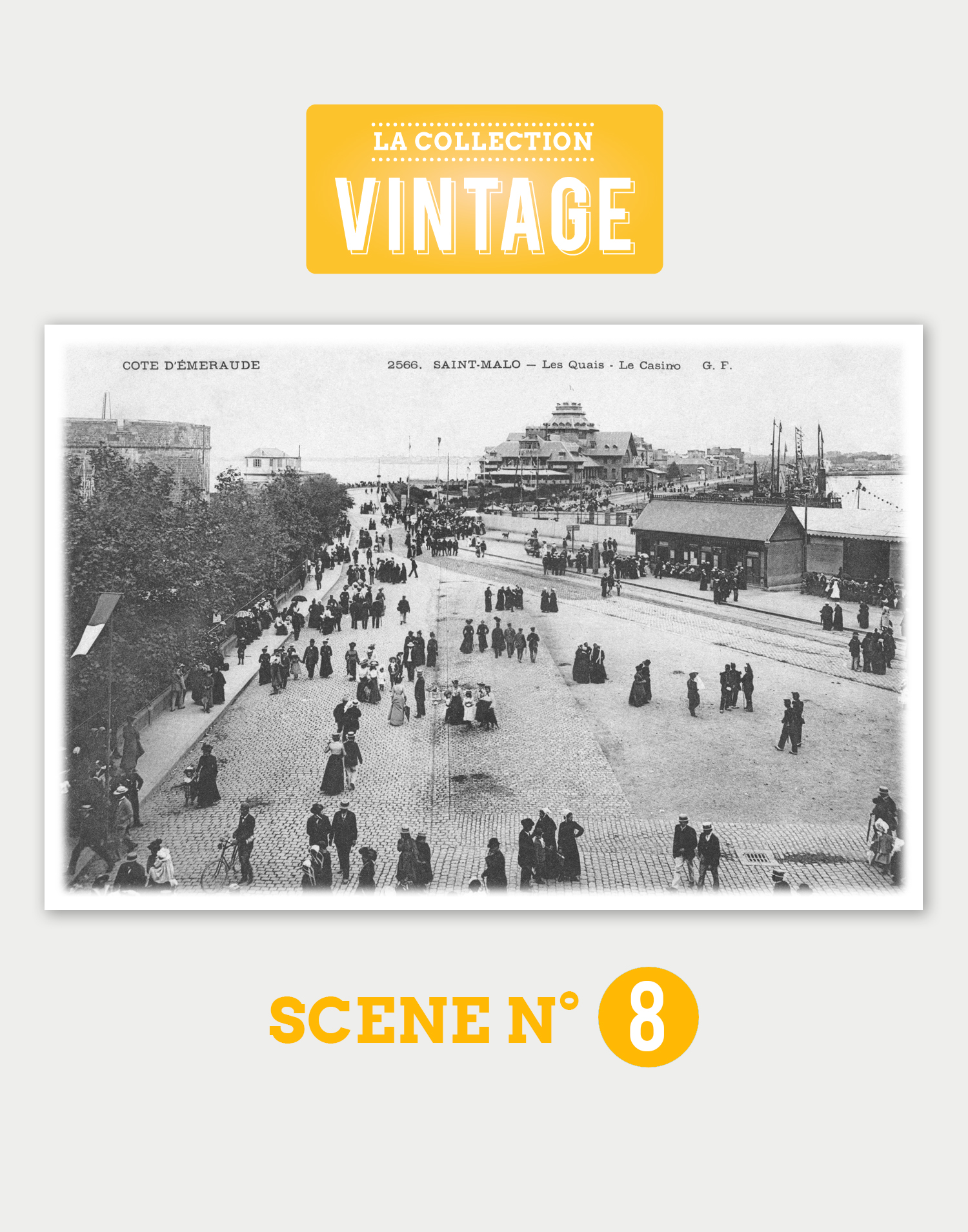 Saint-Malo, l'Esplanade Saint-Vincent un jour de fête