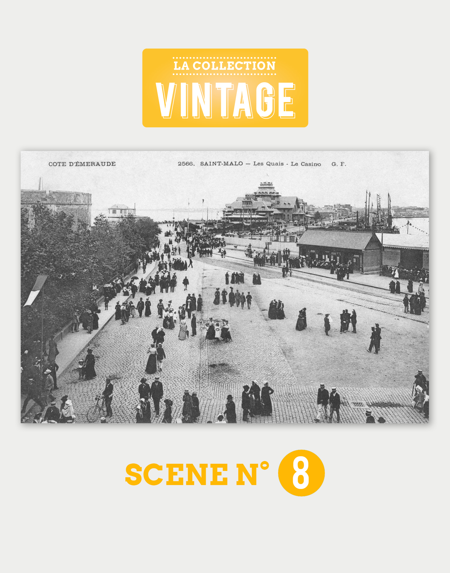 Saint-Malo, l'Esplanade Saint-Vincent un jour de fête