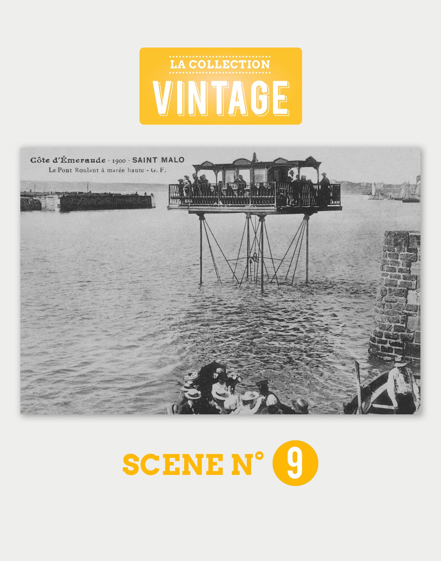 Saint-Malo, le Pont roulant à marée haute