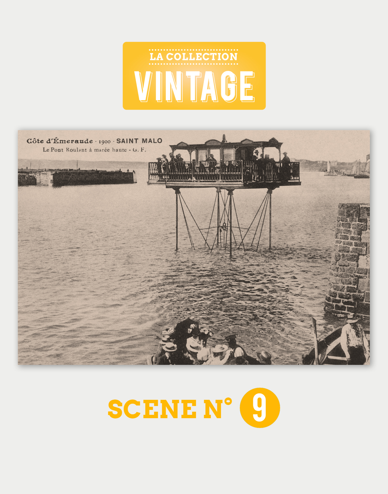 Saint-Malo, le Pont roulant à marée haute