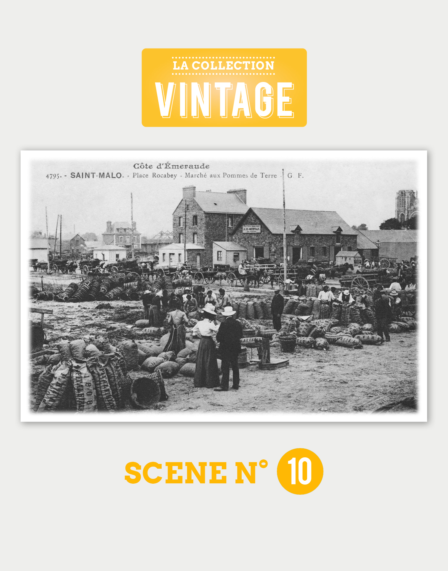Saint-Malo, le Marché aux pommes de terre de Rocabey