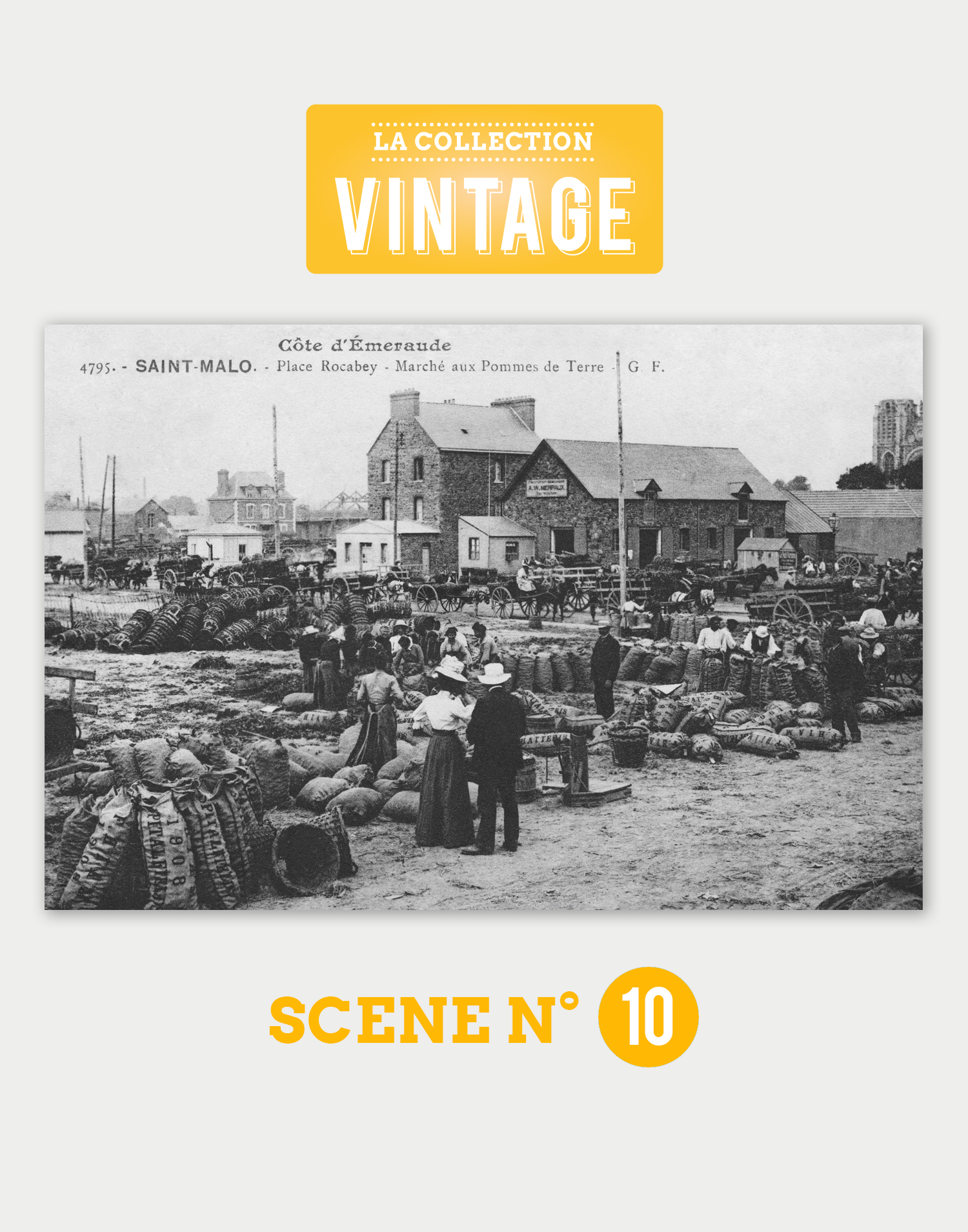 Saint-Malo, le Marché aux pommes de terre de Rocabey