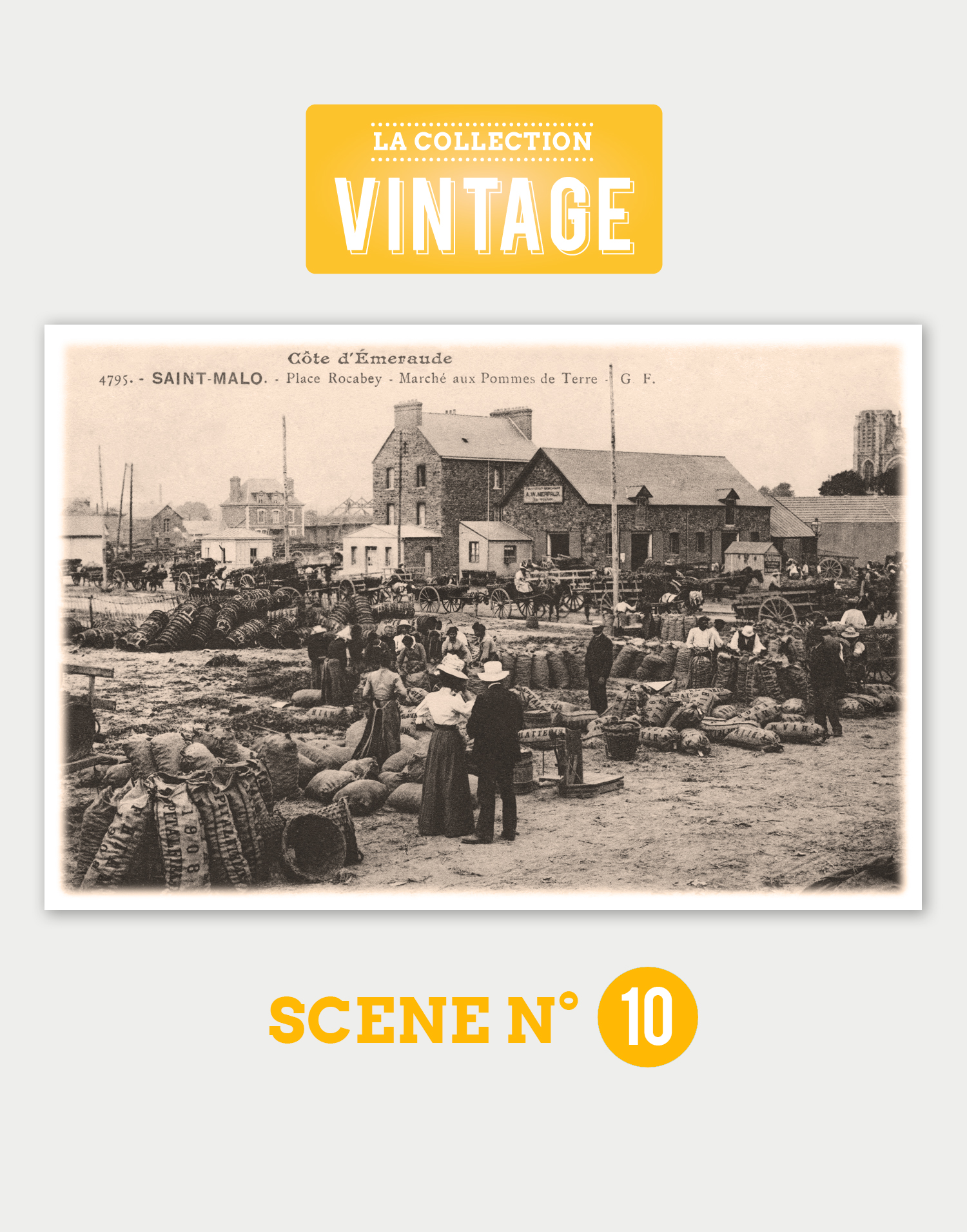 Saint-Malo, le Marché aux pommes de terre de Rocabey