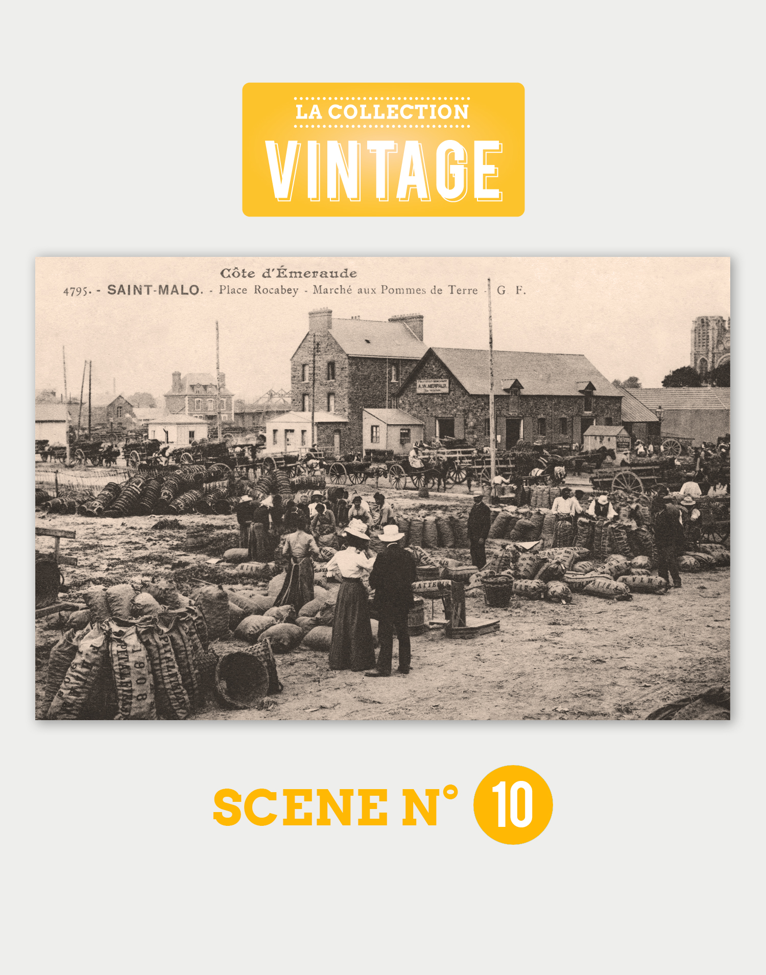 Saint-Malo, le Marché aux pommes de terre de Rocabey