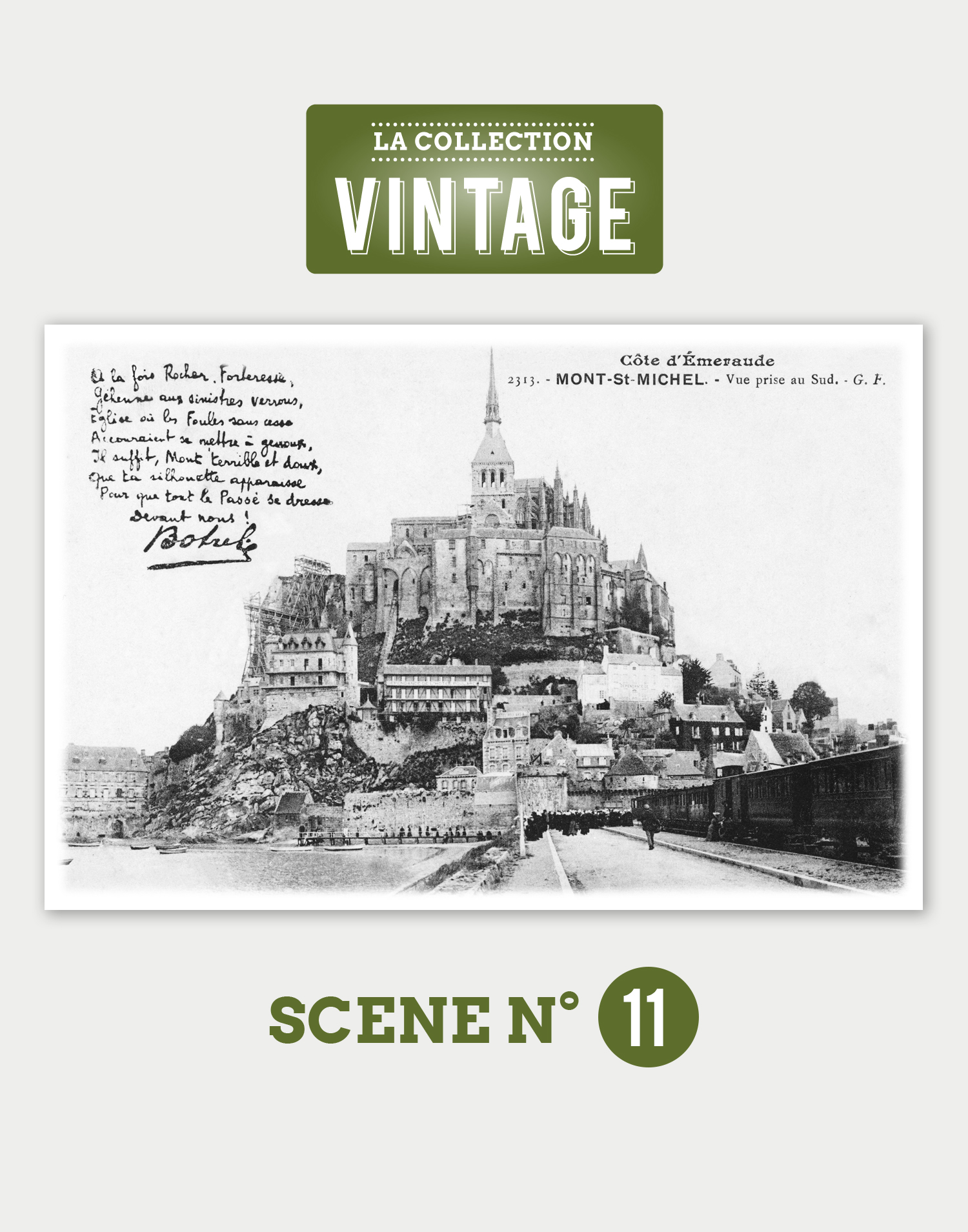 Le Mont-Saint-Michel, l'arrivée du train