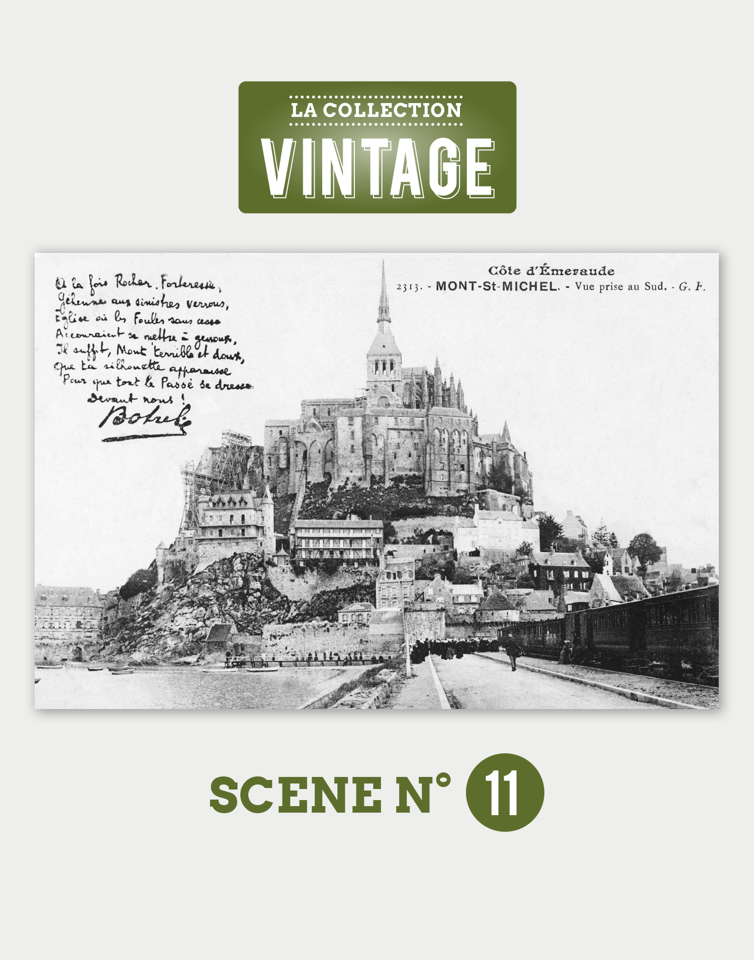 Le Mont-Saint-Michel, l'arrivée du train