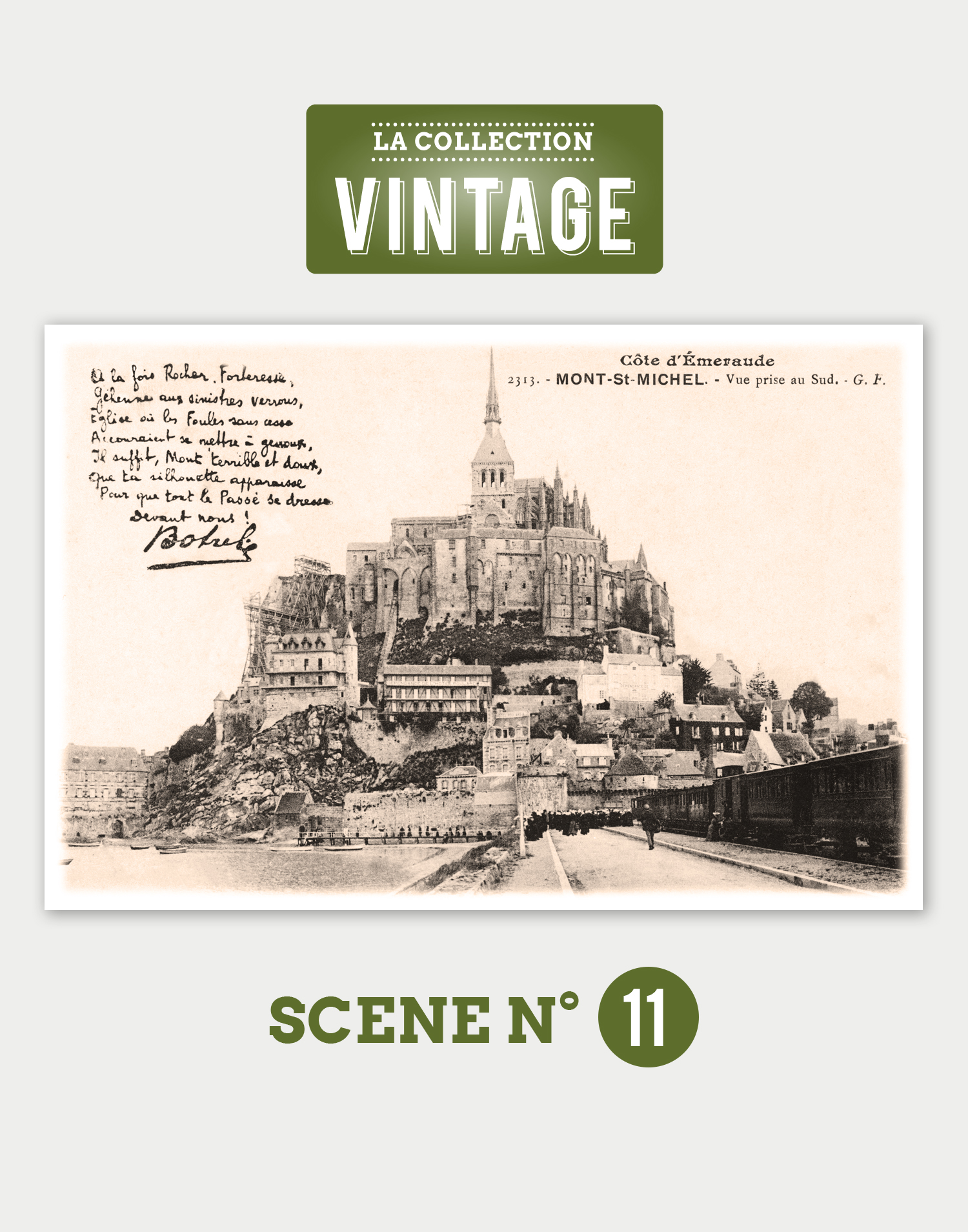 Le Mont-Saint-Michel, l'arrivée du train