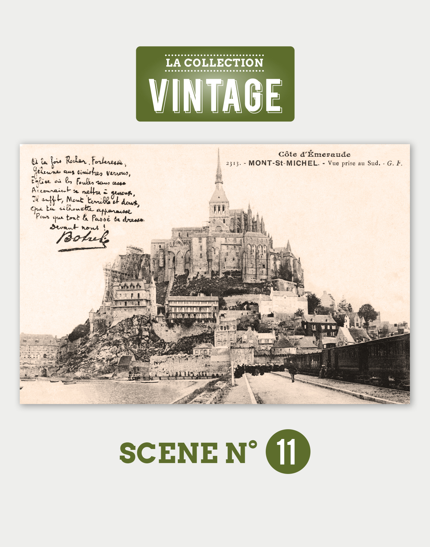 Le Mont-Saint-Michel, l'arrivée du train